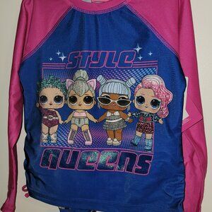 Girls size 8 | 2 Piece Swimsuit | LOL Queens | Glitter